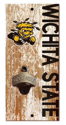 Wichita State Shockers 6&quot; x 12&quot; Distressed Bottle Opener