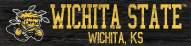 Wichita State Shockers 6" x 24" Team Name Sign