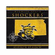 Wichita State Shockers Coordinates 10" x 10" Sign