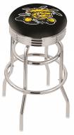 Wichita State Shockers Double Ring Swivel Barstool with Ribbed Accent Ring