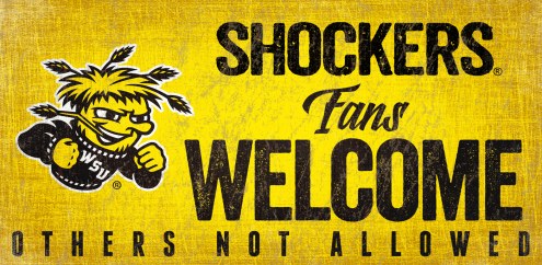 Wichita State Shockers Fans Welcome Wood Sign