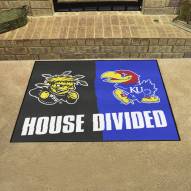 Wichita State Shockers/Kansas Jayhawks House Divided Mat