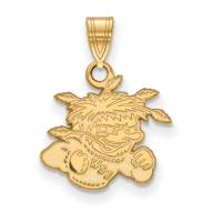 Wichita State Shockers NCAA Sterling Silver Gold Plated Small Pendant