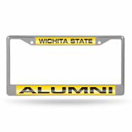 Wichita State Shockers Chrome Alumni License Plate Frame