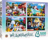 Wild & Whimsical 4-Pack 500 Piece Puzzles
