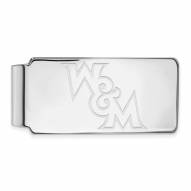 William & Mary Tribe Sterling Silver Money Clip