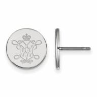 William & Mary Tribe Sterling Silver Extra Small Disc Earrings