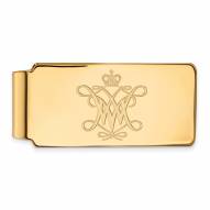 William & Mary Tribe Sterling Silver Gold Plated Money Clip