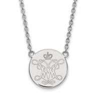 William & Mary Tribe Sterling Silver Large Pendant Necklace