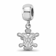 William & Mary Tribe Sterling Silver Small Dangle Bead