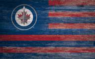 Winnipeg Jets 11" x 19" Distressed Flag Sign