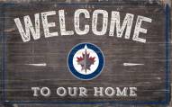 Winnipeg Jets 11" x 19" Welcome to Our Home Sign