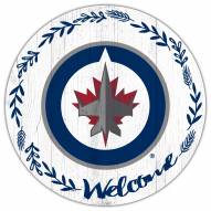 Winnipeg Jets 12" Welcome Circle Sign