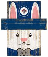 Winnipeg Jets 19" x 16" Easter Bunny Head