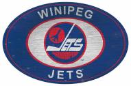 Winnipeg Jets 46" Heritage Logo Oval Sign