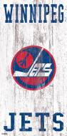Winnipeg Jets 6" x 12" Heritage Logo Sign