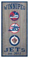Winnipeg Jets 6" x 12" Heritage Sign