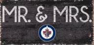 Winnipeg Jets 6" x 12" Mr. & Mrs. Sign