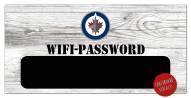 Winnipeg Jets 6" x 12" Wifi Password Sign