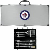 Winnipeg Jets 8 Piece Stainless Steel BBQ Set w/Metal Case