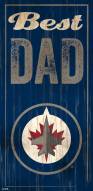 Winnipeg Jets Best Dad Sign