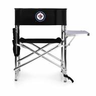 Winnipeg Jets Black Sports Folding Chair
