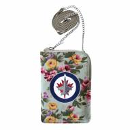 Winnipeg Jets Canvas Floral Smart Purse
