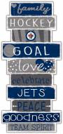 Winnipeg Jets Celebrations Stack Sign
