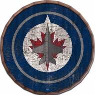 Winnipeg Jets Cracked Color 16" Barrel Top