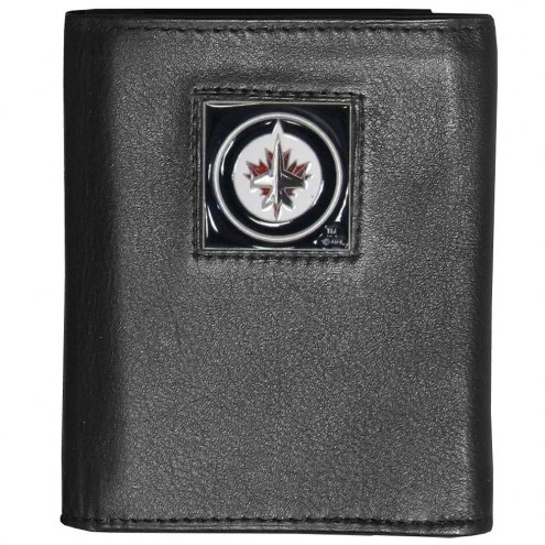 Winnipeg Jets Deluxe Leather Tri-fold Wallet
