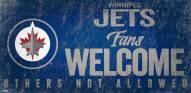 Winnipeg Jets Fans Welcome Sign