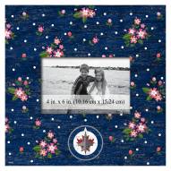 Winnipeg Jets Floral 10" x 10" Picture Frame