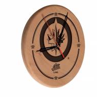 Winnipeg Jets Laser Engraved Wood Clock