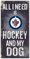 Winnipeg Jets Hockey & My Dog Sign