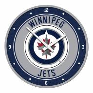 Winnipeg Jets Modern Disc Wall Clock