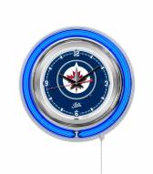 Winnipeg Jets Neon Clock