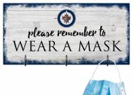 Winnipeg Jets Please Wear Your Mask Sign