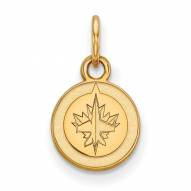 Winnipeg Jets Sterling Silver Gold Plated Extra Small Pendant