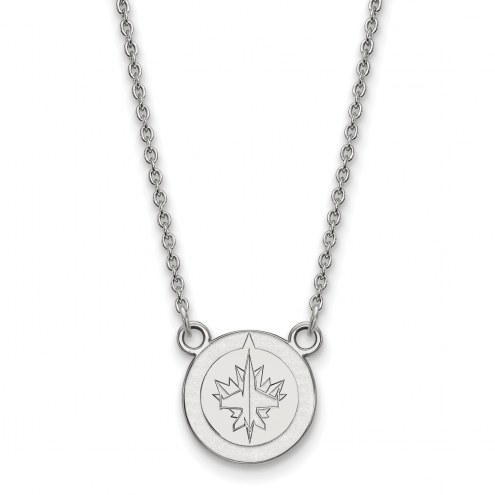 Winnipeg Jets Sterling Silver Small Pendant Necklace