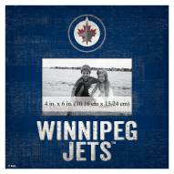Winnipeg Jets Team Name 10" x 10" Picture Frame
