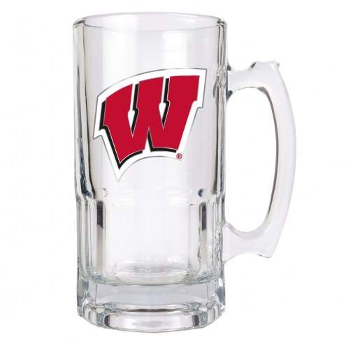 Wisconsin Badgers College 1 Liter Glass Macho Mug
