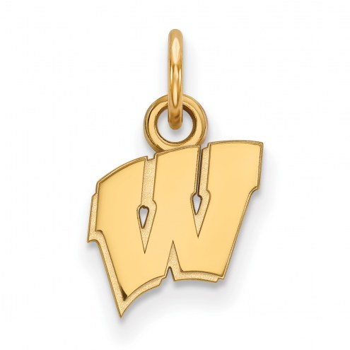 Wisconsin Badgers 10k Yellow Gold Extra Small Pendant