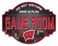 Wisconsin Badgers 12" Game Room Tavern Sign