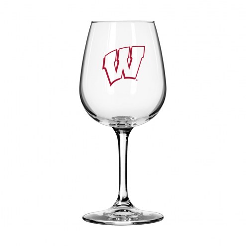 Wisconsin Badgers 12 oz. Gameday Stemmed Wine Glass