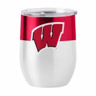 Wisconsin Badgers 16 oz. Gameday Stainless Curved Beverage Tumbler