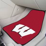 Wisconsin Badgers 2-Piece Carpet Car Mats