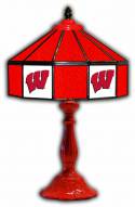 Wisconsin Badgers 21" Glass Table Lamp