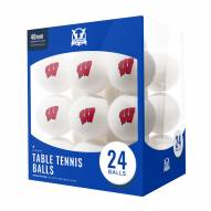 Wisconsin Badgers 24 Count Ping Pong Balls