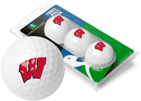 Wisconsin Badgers 3 Golf Ball Sleeve