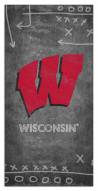 Wisconsin Badgers 6" x 12" Chalk Playbook Sign